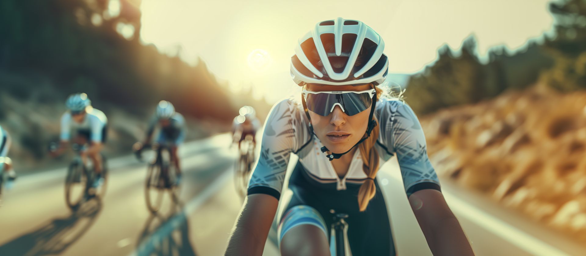 Cyclist pictured on the original Waikari Classic website
